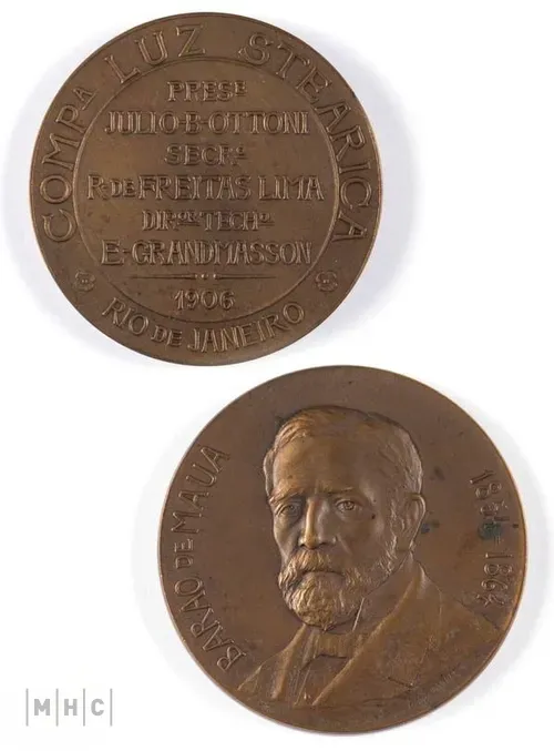 imagem: Moeda de homenagem Barão de Mauá