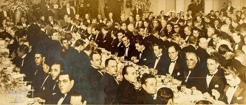 imagem: Banquete de 700 talheres realizado no Automóvel Clube