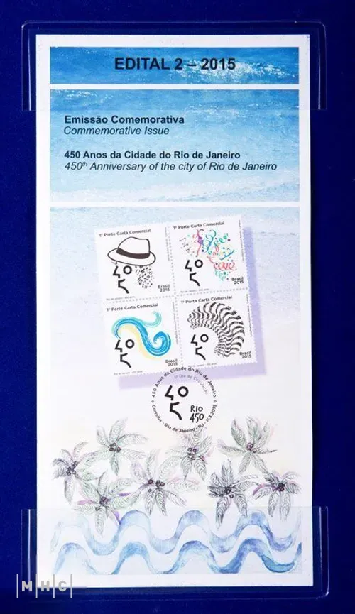 imagem: Selos comemorativos Rio 450 Anos